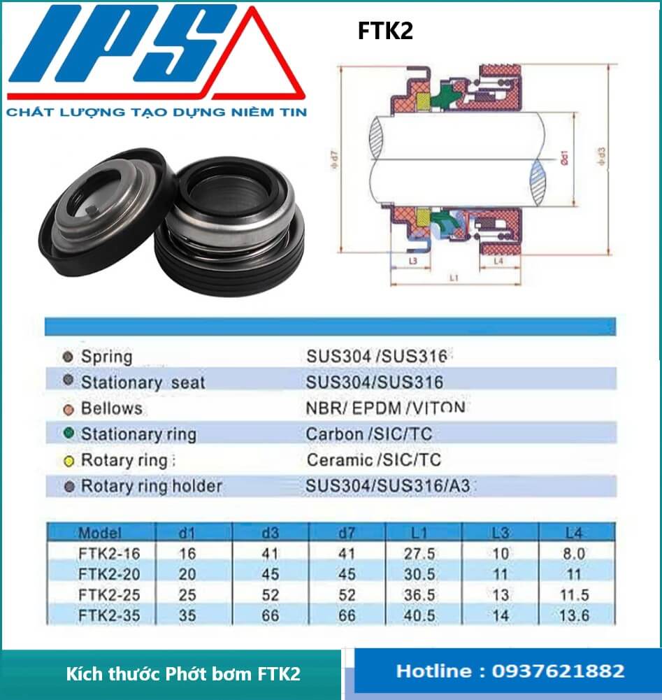 Phớt bơm FTK2-5(6)